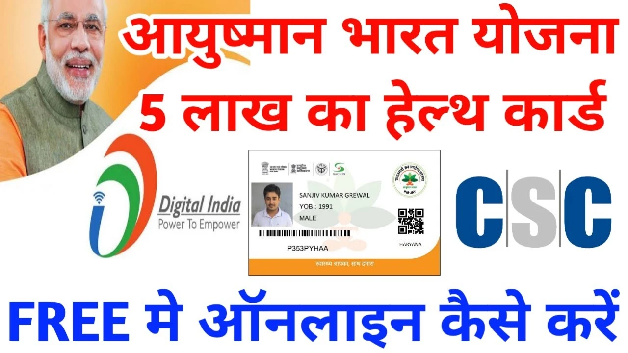 आयुष्मान कार्ड के लिए ऑनलाइन आवेदन करें, घर बैठे पाएं ₹5 लाख तक का मुफ्त इलाज | Ayushman Card Apply Online